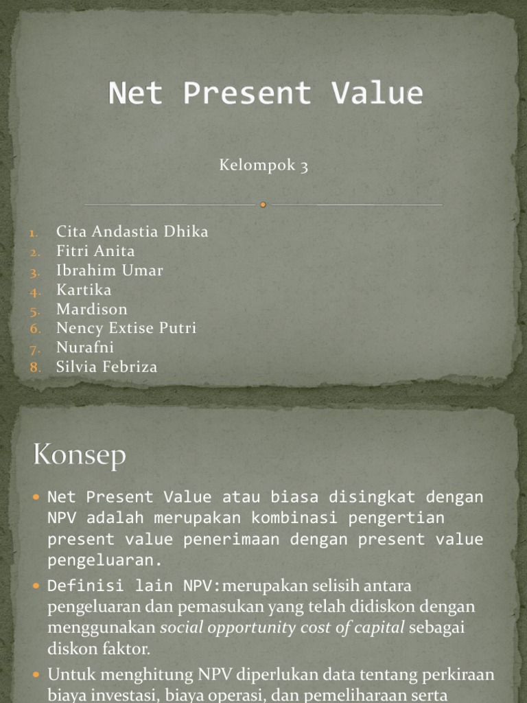 Net Present Value