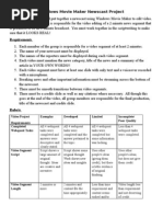 Download Windows Movie Maker Newscast Project Requirements and Rubric by mpiatt SN8140613 doc pdf