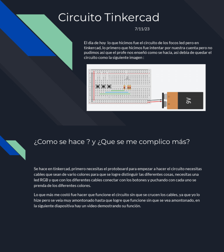 presentacion para tinkercad | PDF