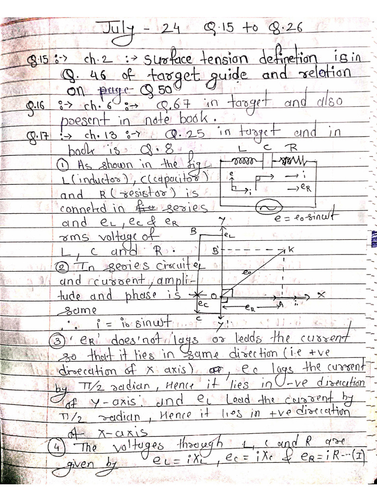 Solution of Phy July 2024 | PDF