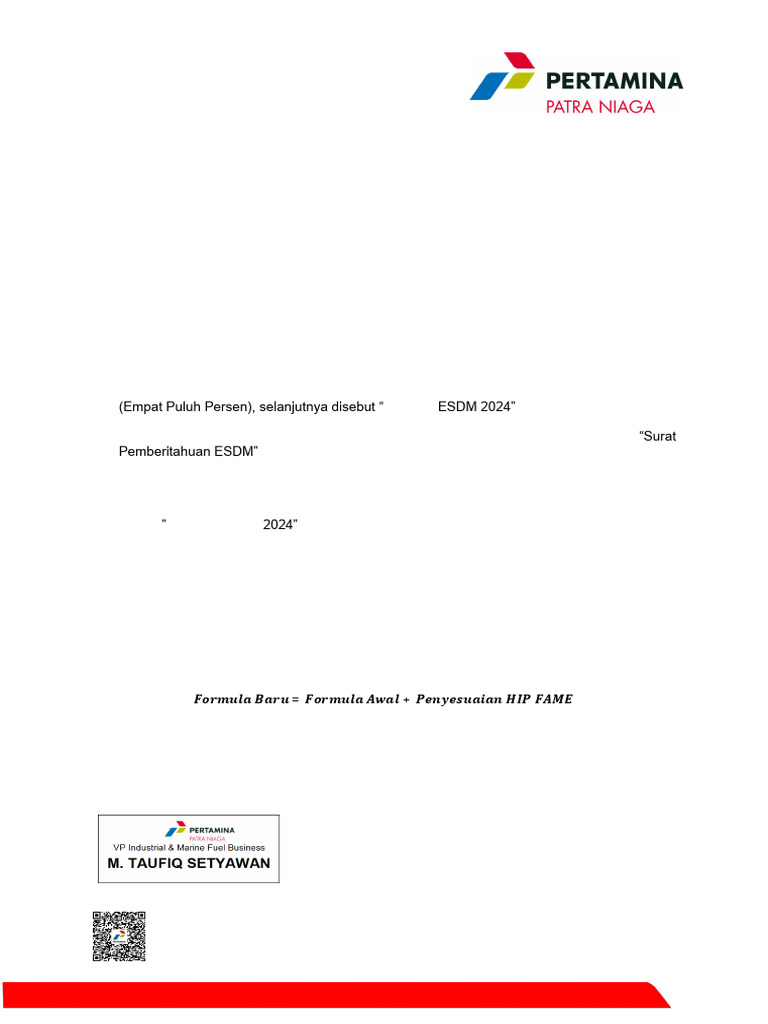 Implementasi Mandatory B40 dan Harga | PDF