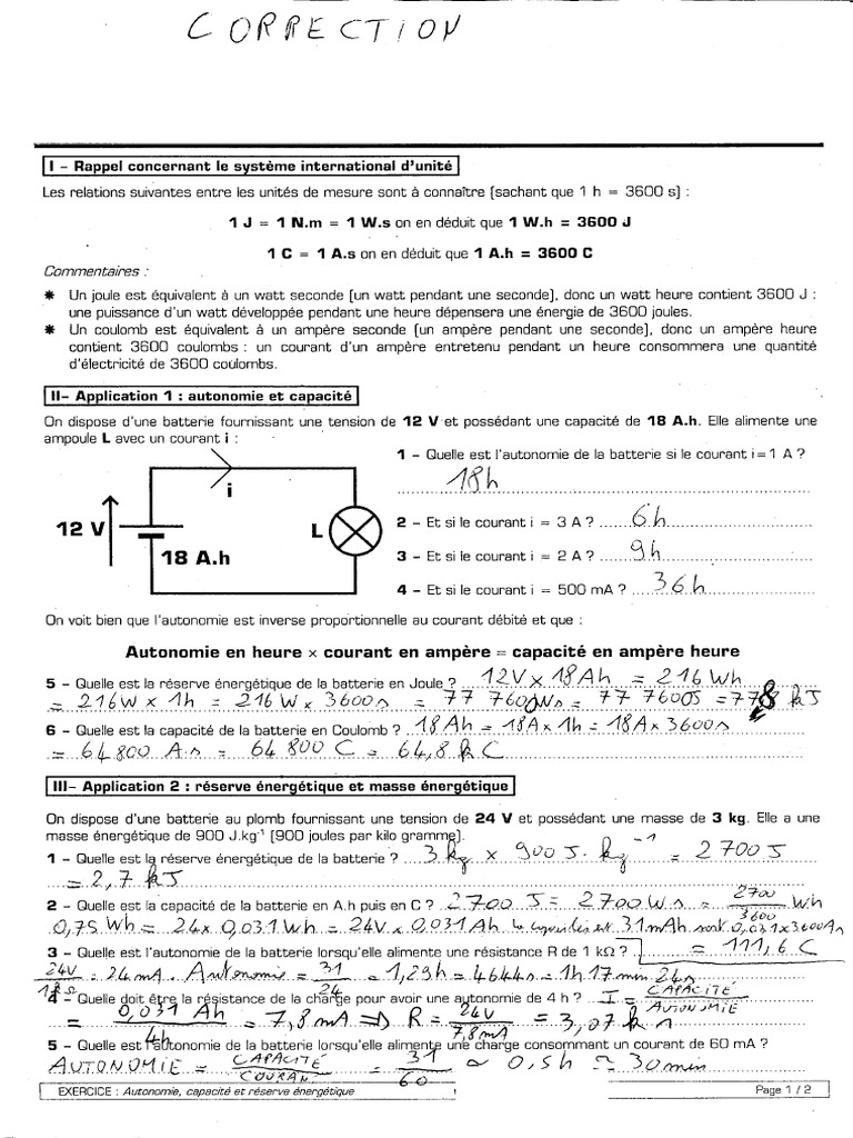 Exercices Avec Correction | PDF