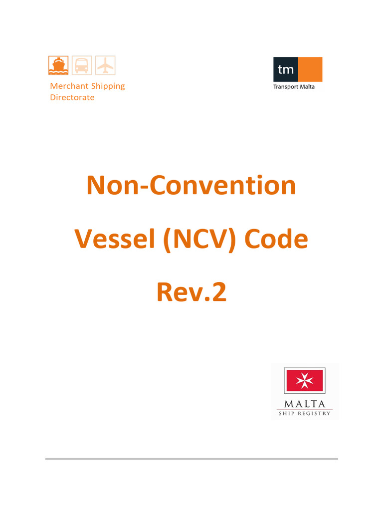 Non-Convention Vessel Code Overview | PDF | Shipping | Ships