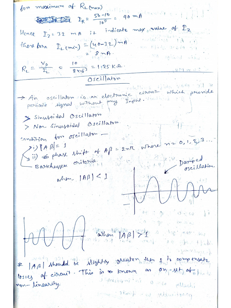 Oscillator Notes | PDF