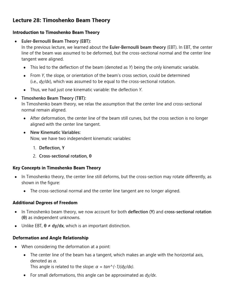 14 Thermal Stresses Pdf Bending Beam Structure