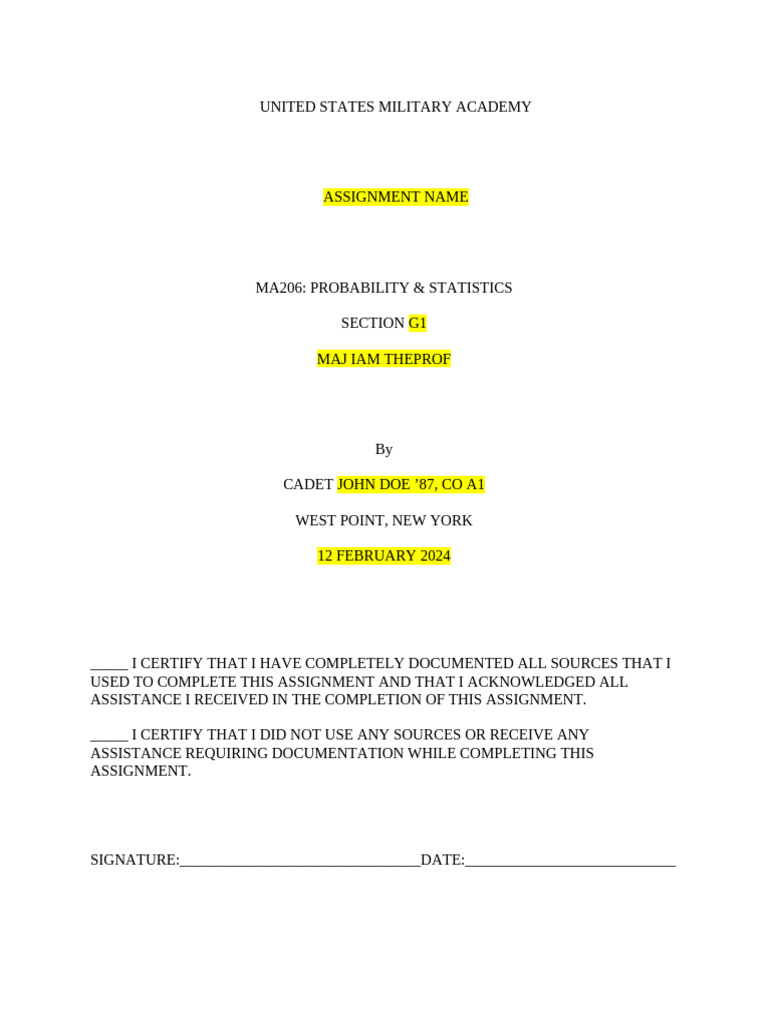 Example Cover Sheet | PDF