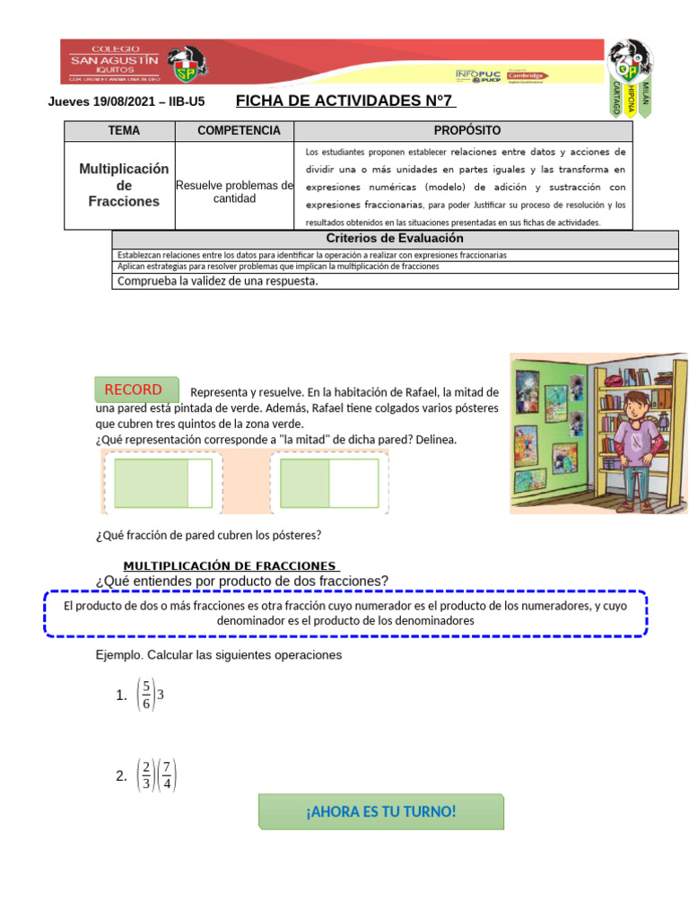 Ficha 7 - 6° - Iibim - U5 | PDF | Matemáticas