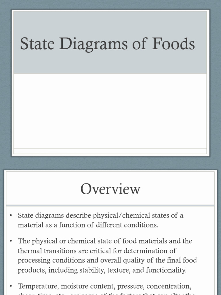 State Diagrams in Food Science | PDF | Differential Scanning ...