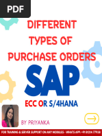 SAP MM Purchase Order Types Explained | PDF | Goods | Supply Chain ...