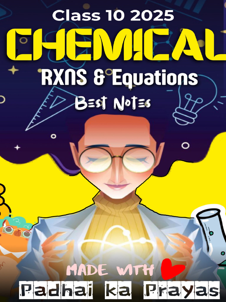 Chemical reactions and equations padhai ak mazza best notes for 2023