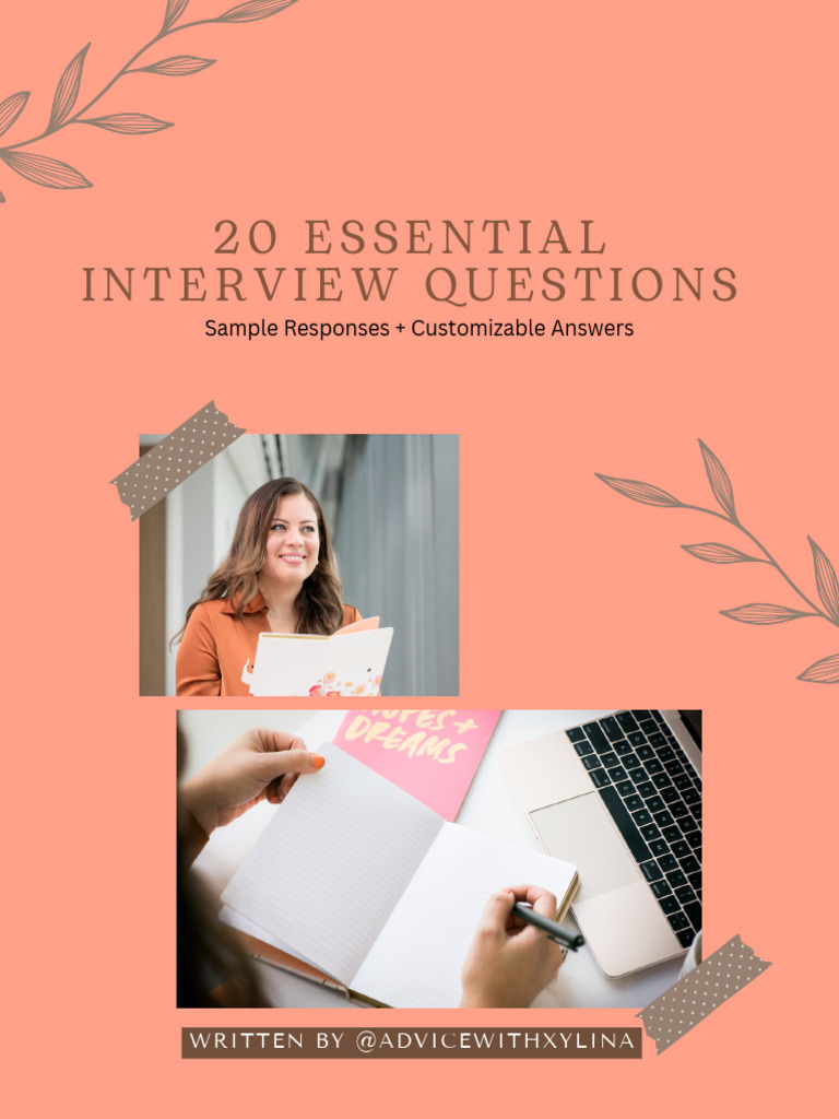 68a81-0f75-B241-5a02-6fa0626b8f1 20 Interview Questions 1 | PDF ...