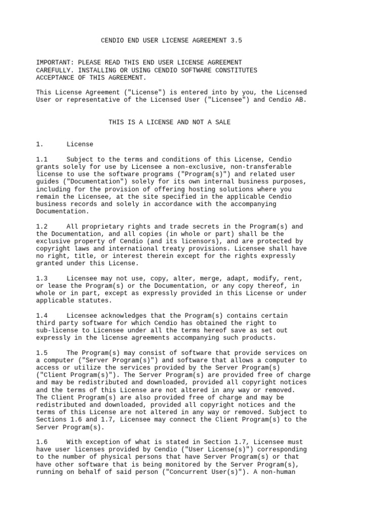 Eula | PDF | License | Indemnity