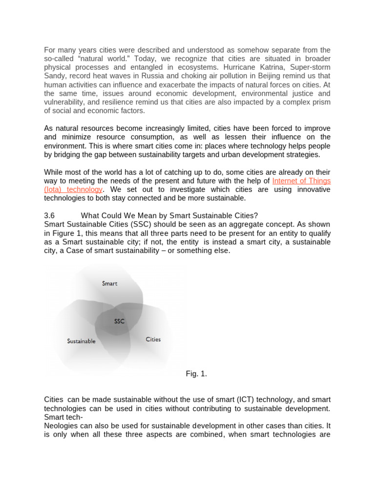 Sustainable Smart Cities | PDF | Sustainability | Green Infrastructure