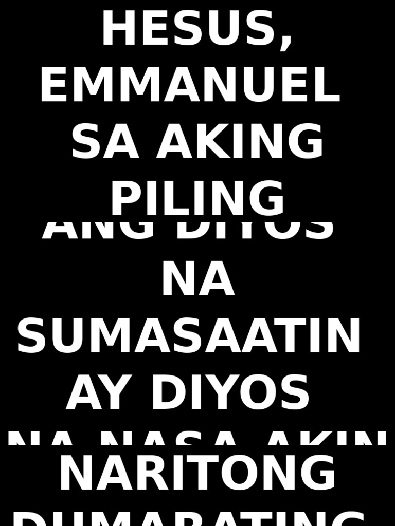 Hesus Emmanuel | PDF