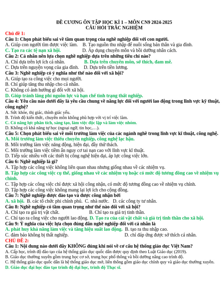 ĐC CÔNG NGHỆ CK1 | PDF