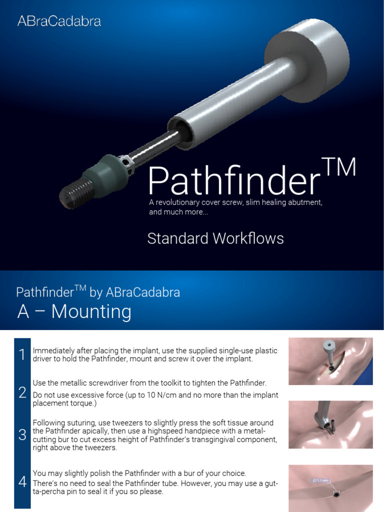 Pathfinder New Brochure Protocols Pathfinder1 Only | PDF | Dental ...