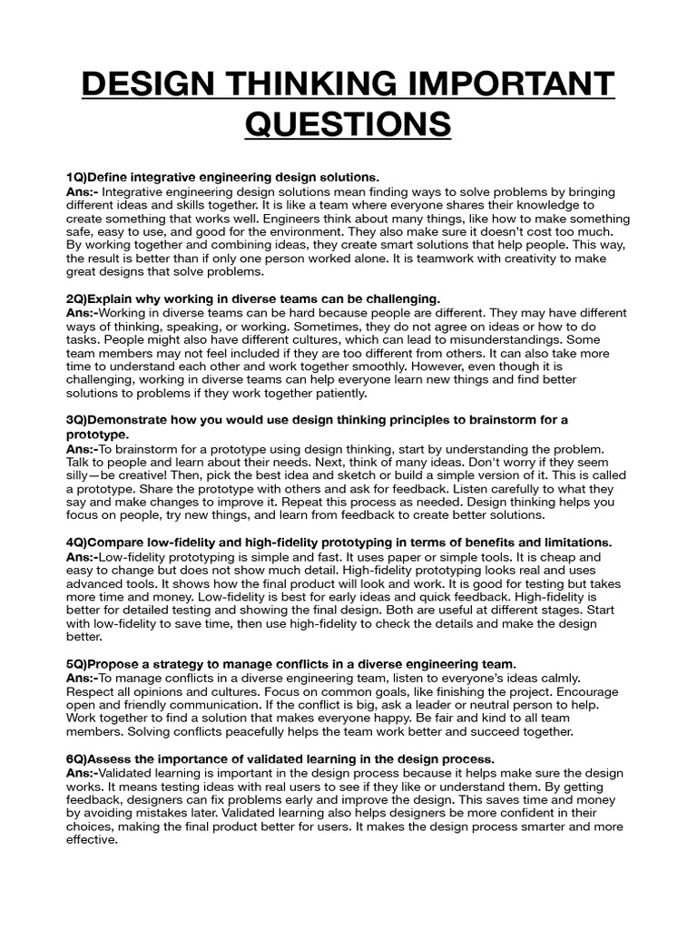 Design Thinking in Engineering Solutions | PDF | Recycling ...