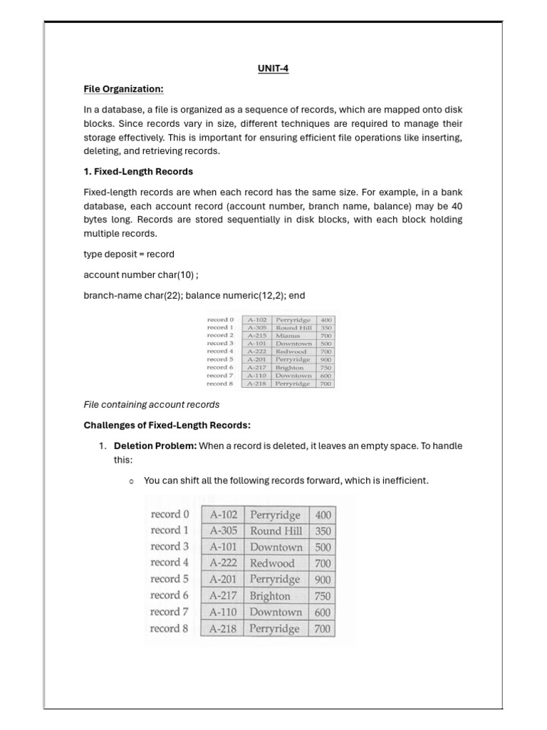 Efficient Database File Organization | PDF | Database Index | Databases