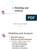 Decision Support Systems - Modeling and Analysis