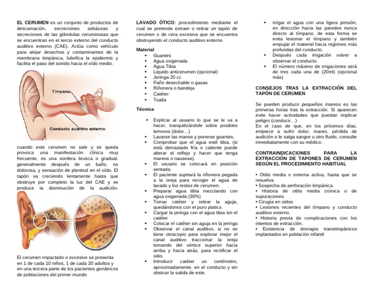 Lavado Otico Pdf Escuchando Sistema Auditorio