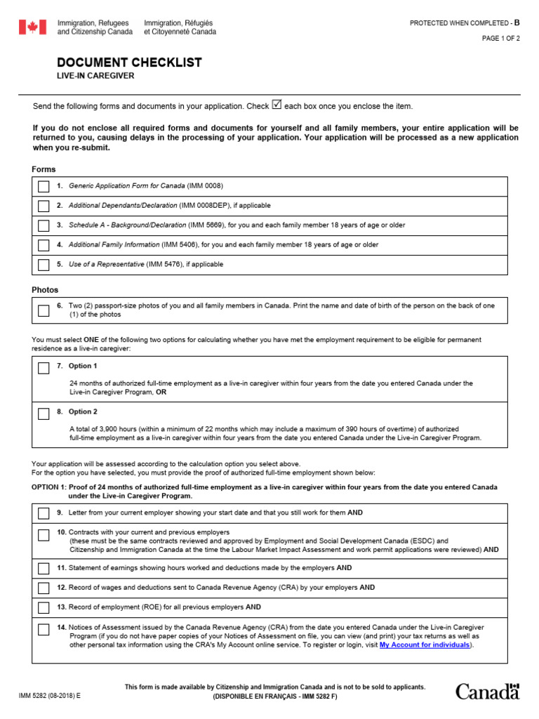 Imm 5282 e | PDF | Employment