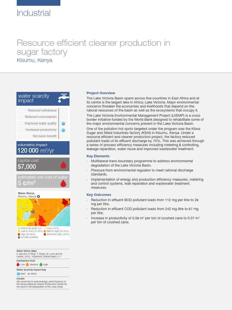 68 A Resource Efficient Cleaner Production in Sugar Factory | PDF ...