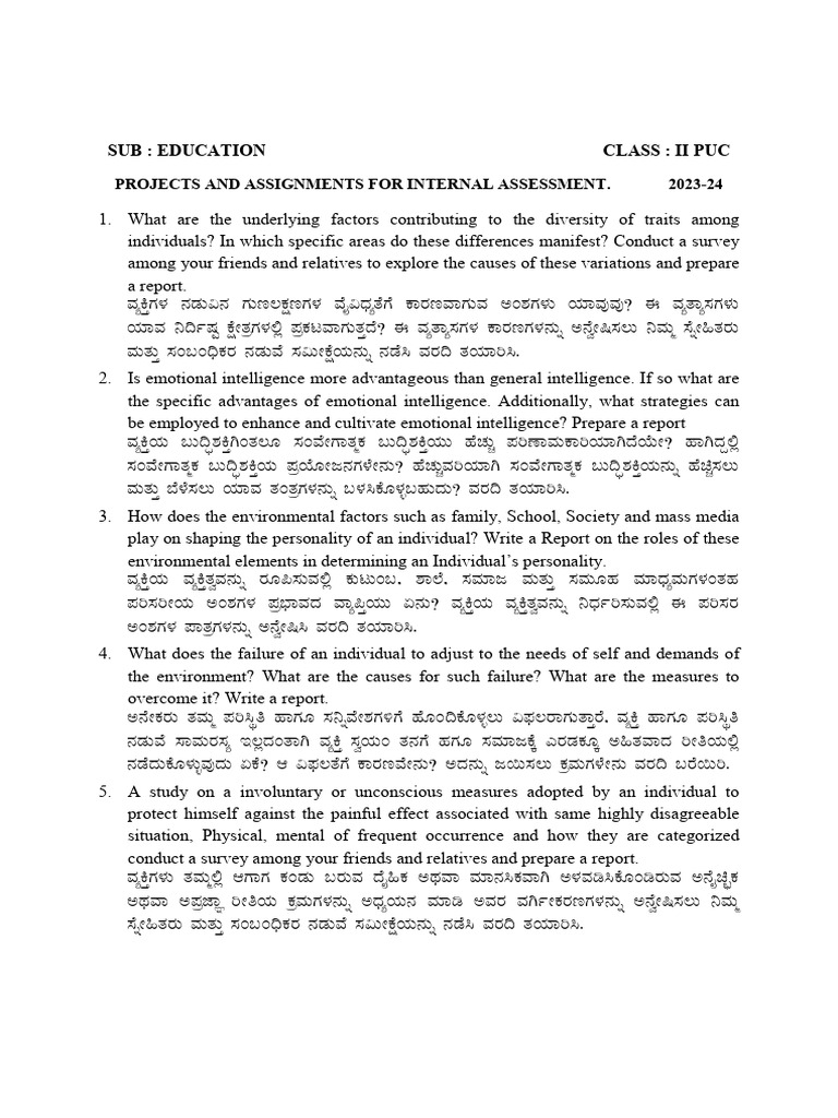 52 - Education - Ii Puc | PDF | Psychology | Social Psychology