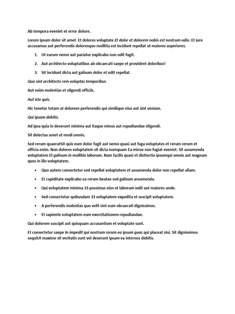 Quasi Et Distinctio | PDF