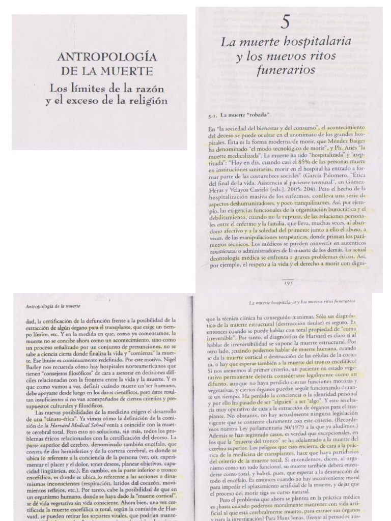 Lectura 10 Antropología de La Muerte - 1 | PDF