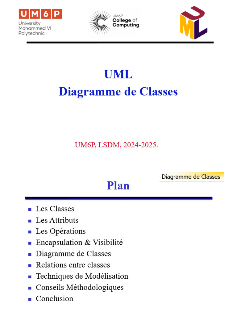 Guide UML : Diagramme de Classes | PDF | Classe (informatique) | Génie ...