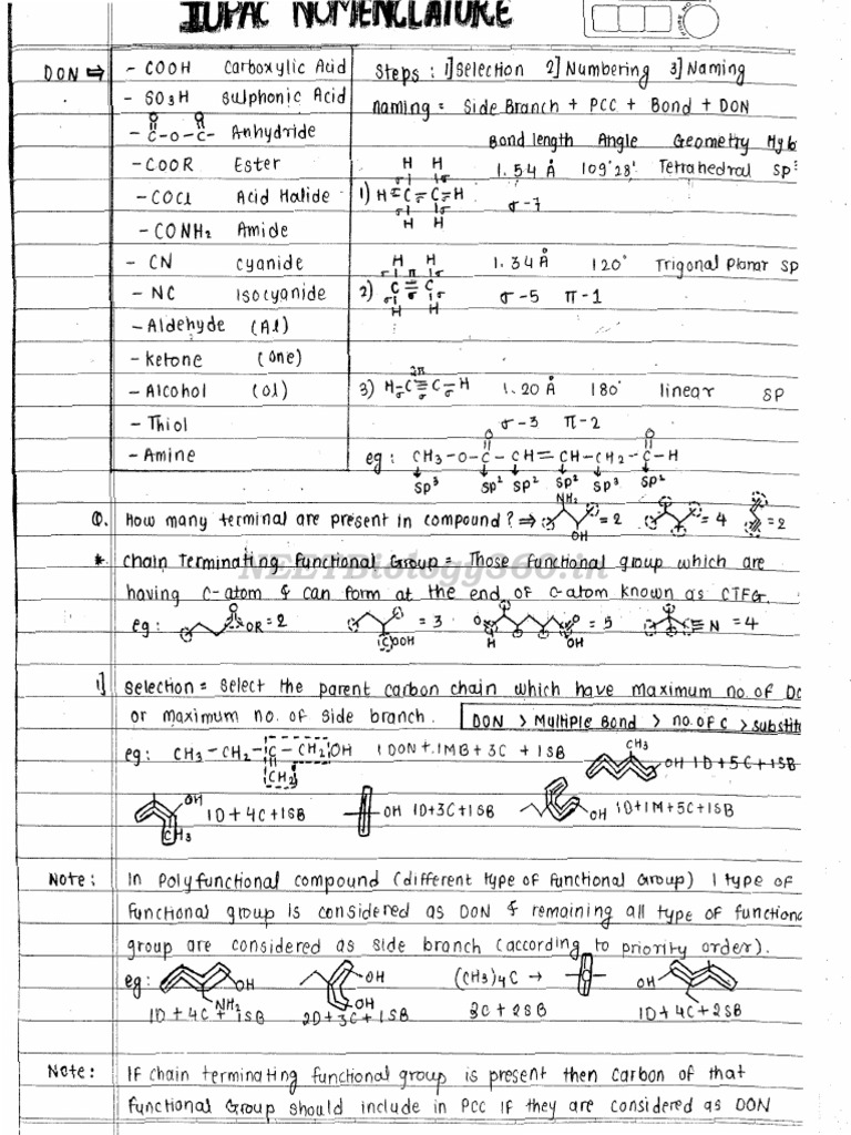 DN Sir Organic Chemistry Notes | PDF