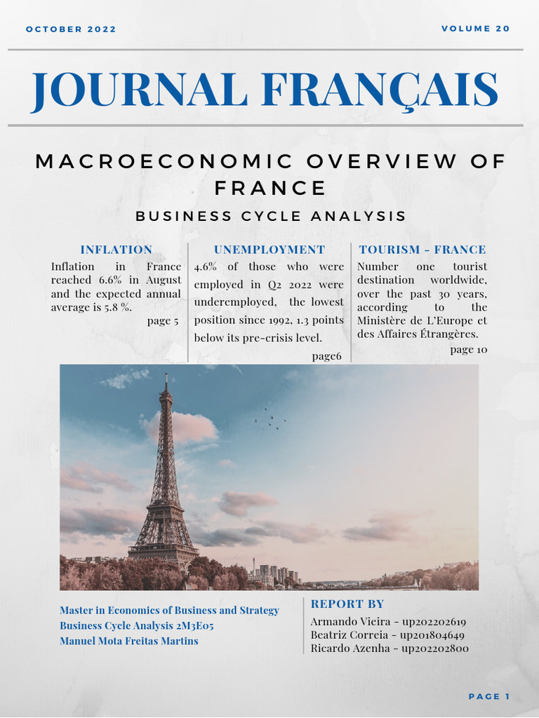 Macroeconomic overview of france pdf inflation unemployment