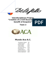 Interdisciplinary Project: "Creation of A Civil Association in Benefit of Acapulco" Team 2