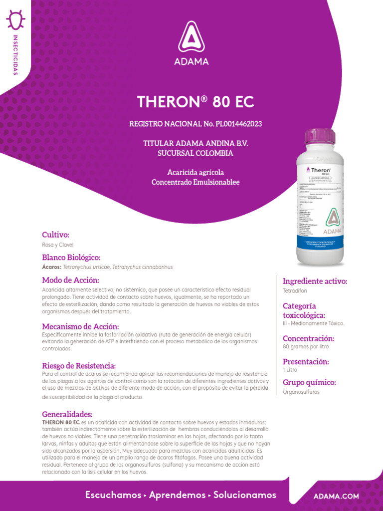 Ficha Tecnica Theron v-012024 | PDF