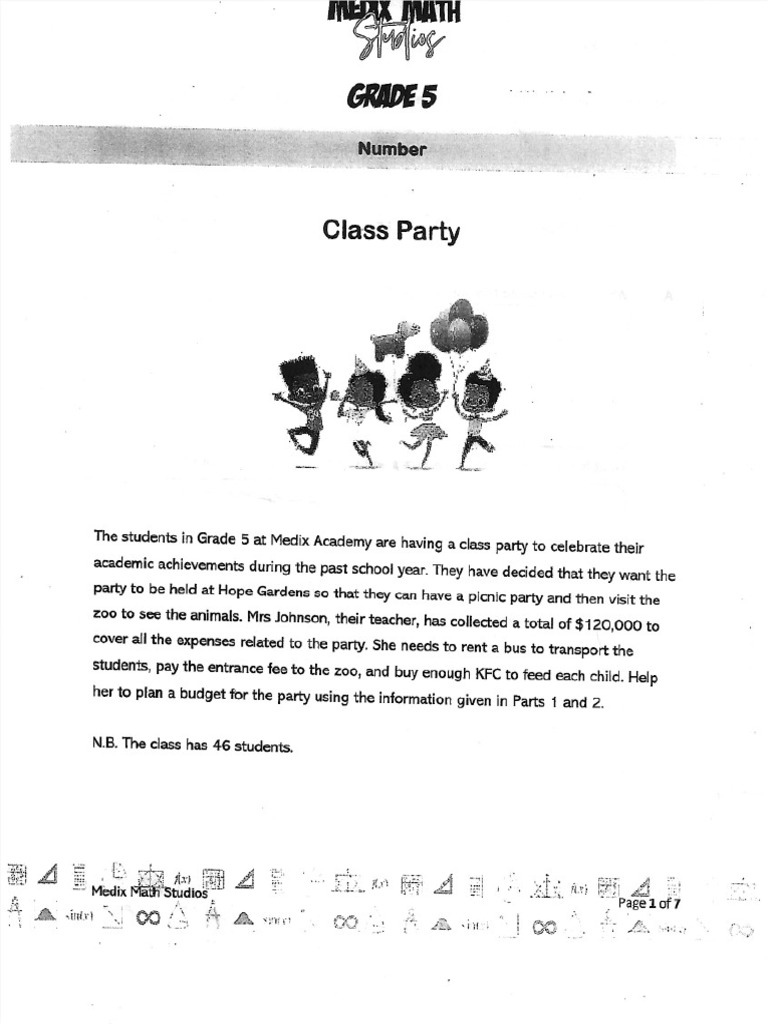 Performance Task Maths Grade5 | PDF