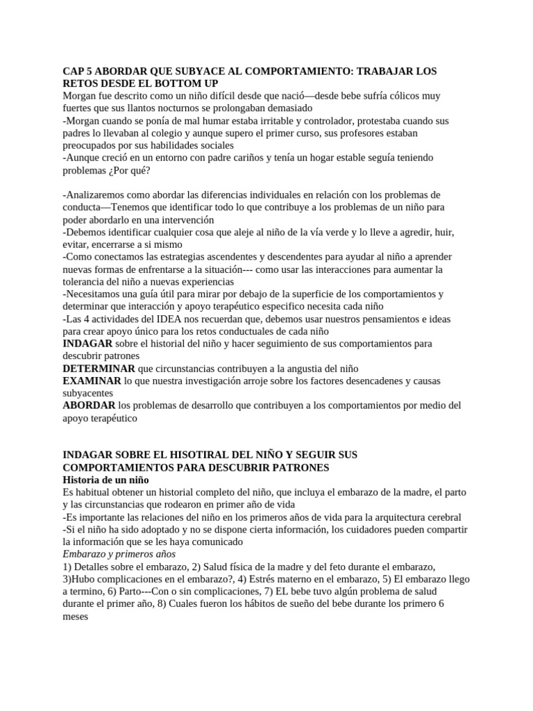CAP 5 ABORDAR QUE SUBYACE AL COMPRTAMIENTO | PDF | Autorregulación ...