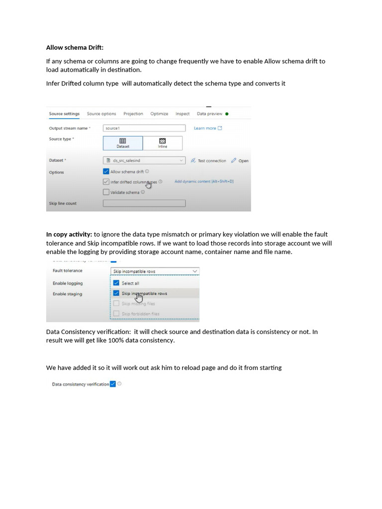 Managing Schema Drift in ADF | PDF