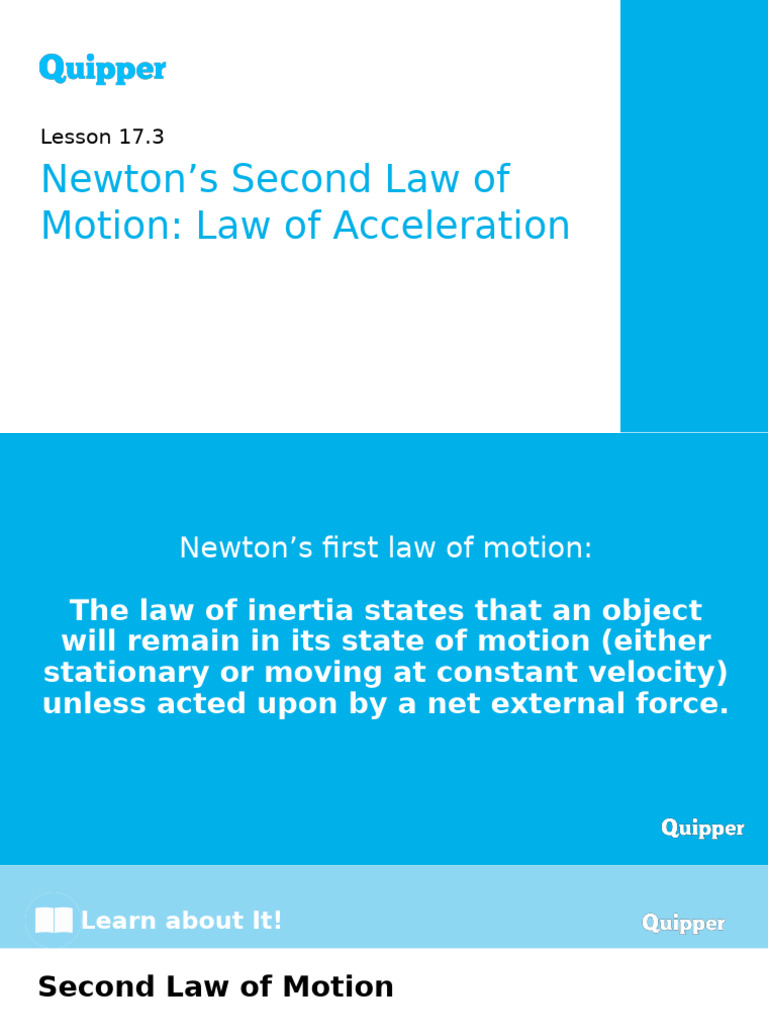 Acceleration and The Laws of Motion p2 | PDF | Force | Acceleration