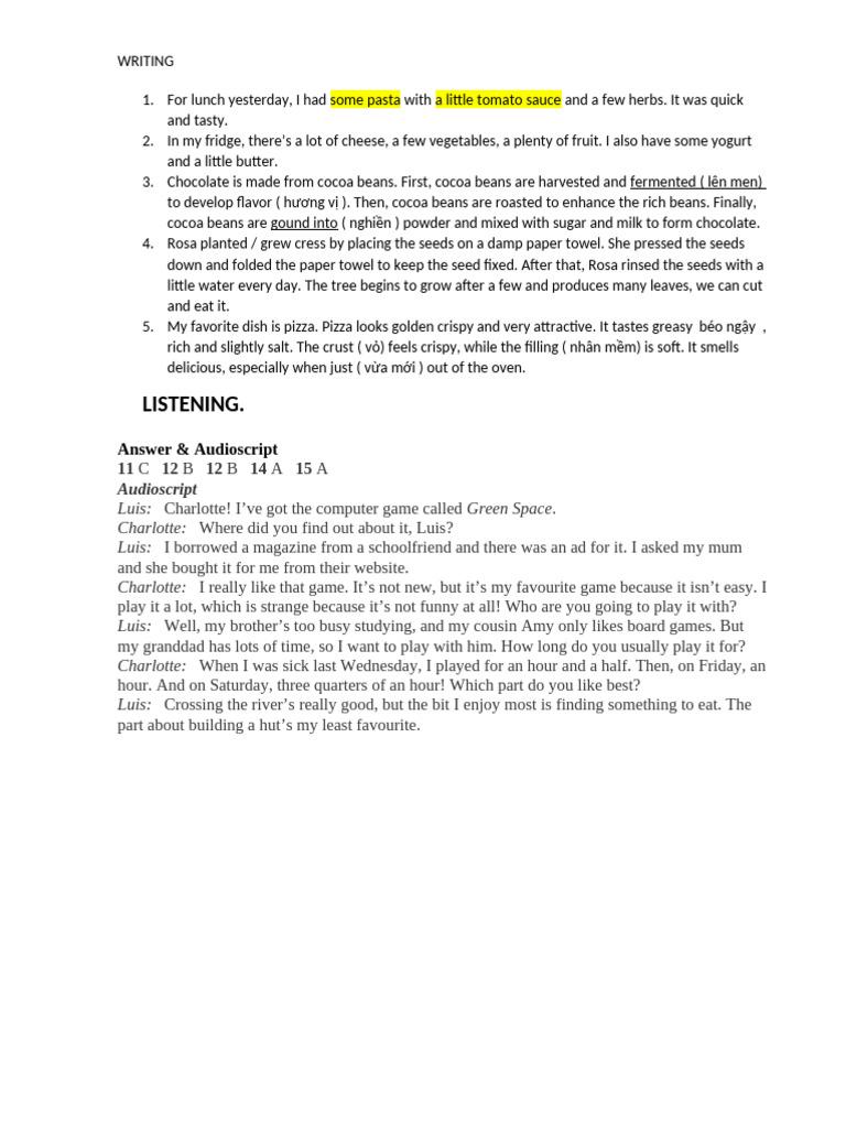 Writing pdf