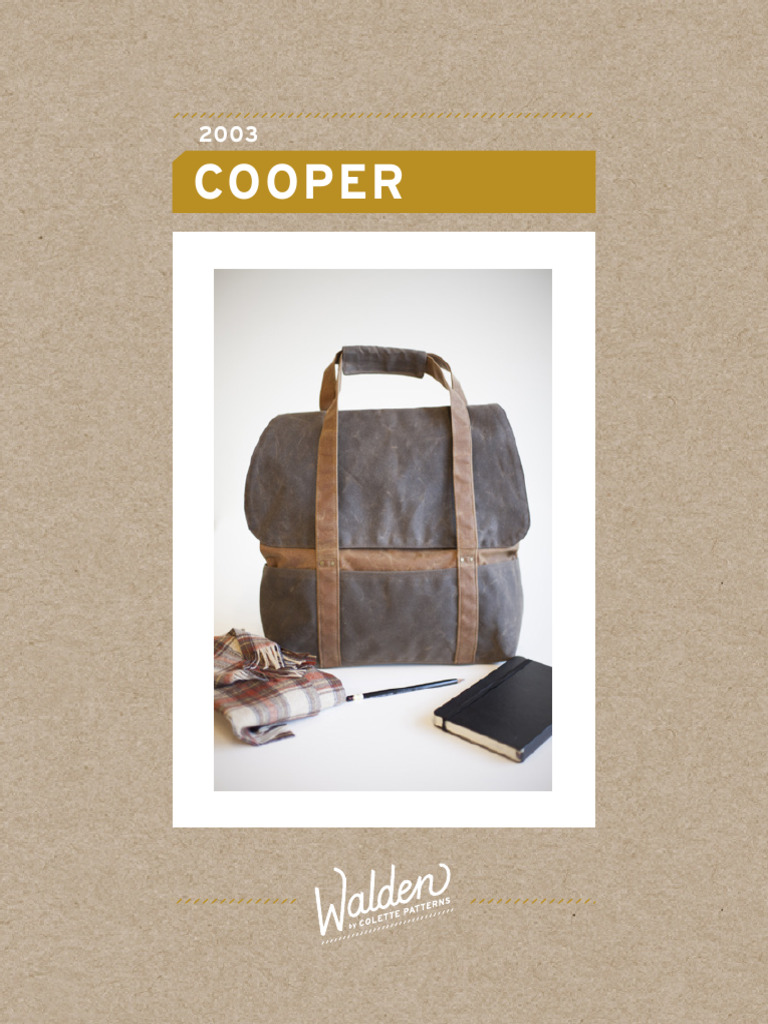 2 Colette Patterns 2003 Cooper Instructions | PDF | Seam (Sewing)