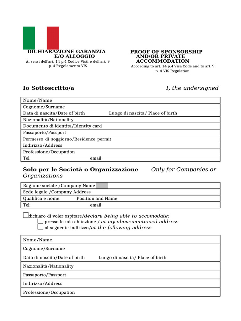 Lettera Invito Per Turismo | PDF