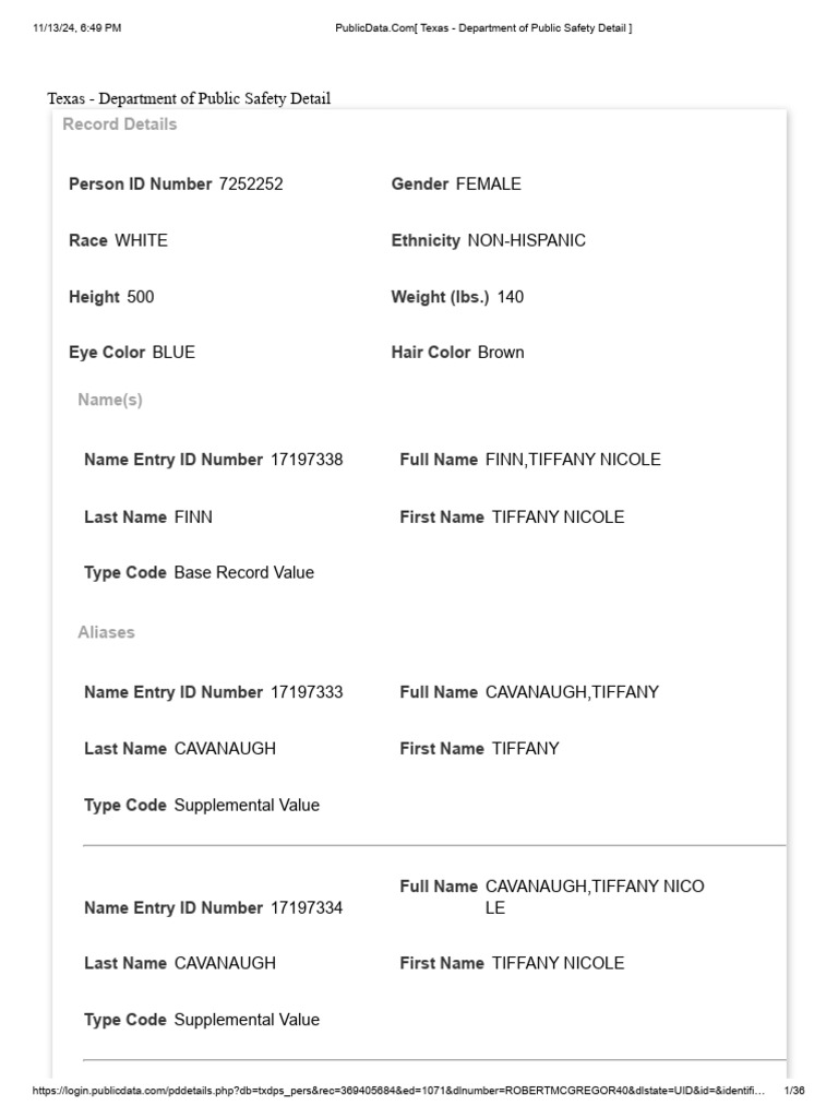 Texas DPS Criminal Record Summary | PDF | Prosecutor | Felony