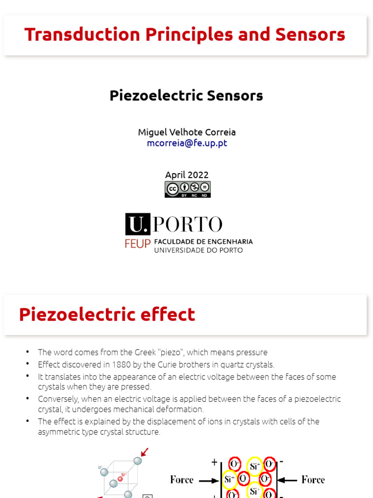 Piezoelectric Sensors Overview and Applications | PDF ...