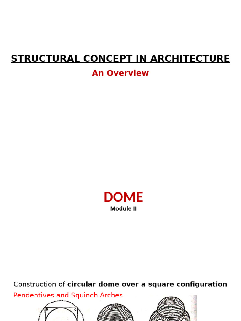 Dome Shell Structures and Techniques | PDF | Dome | Beam (Structure)