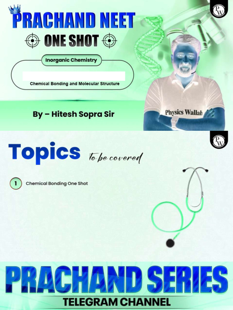 Chemical Bonding and Molecular Structure One Shot Class Notes (1 ...