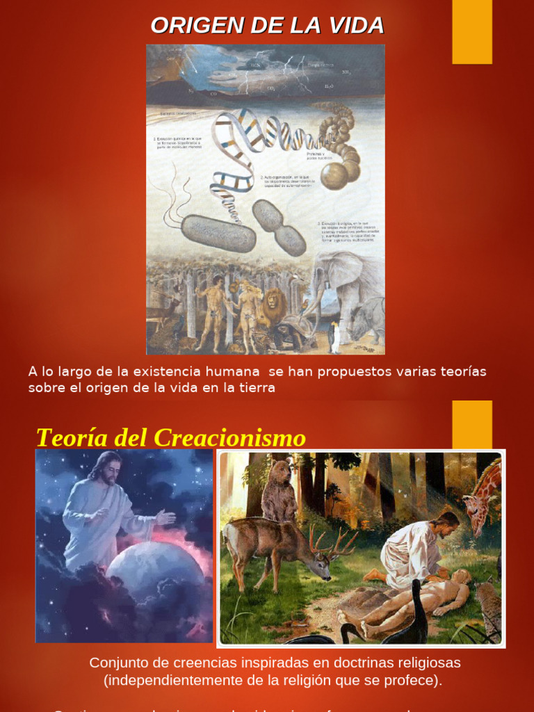 Teorías sobre el Origen de la Vida | PDF | Rna | Naturaleza