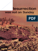 Resurrection Was Not On Sunday (Prelim 1972)