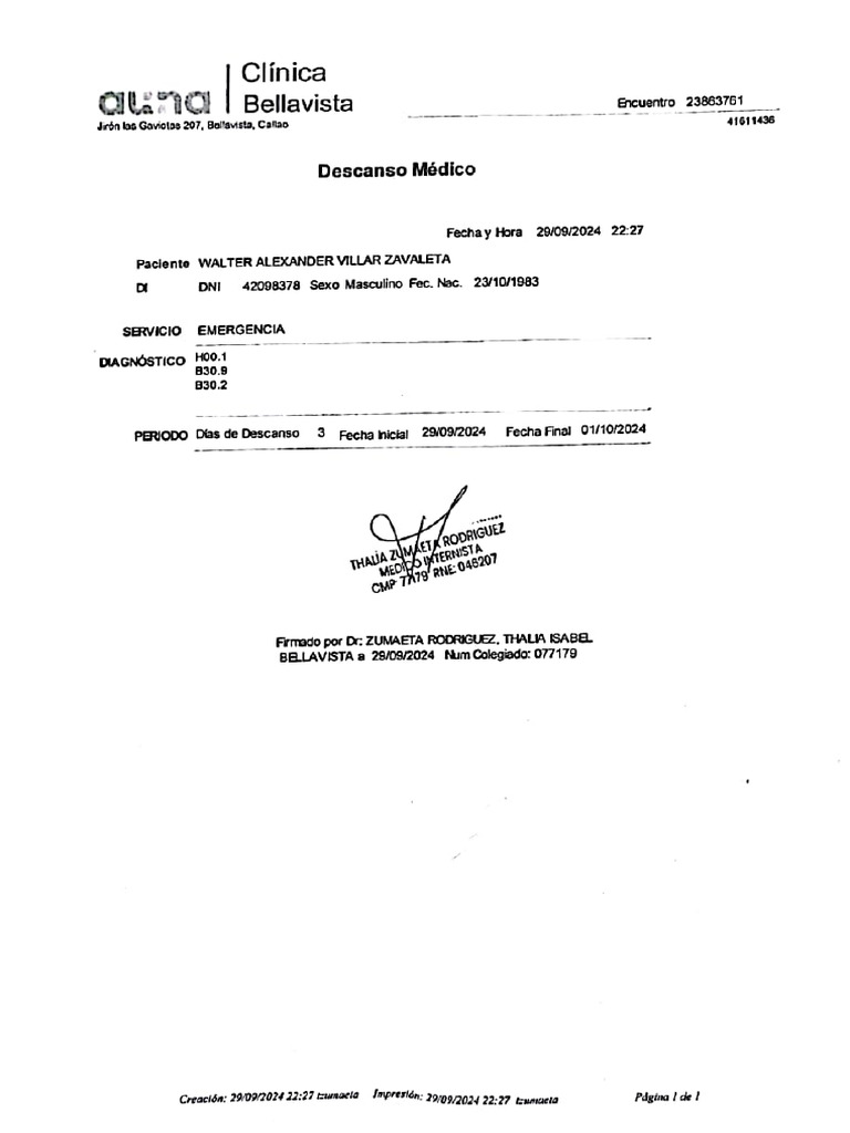 Descanso Médico | PDF