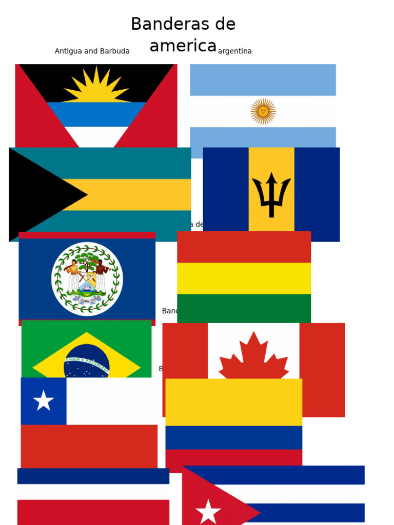 banderas de america | PDF
