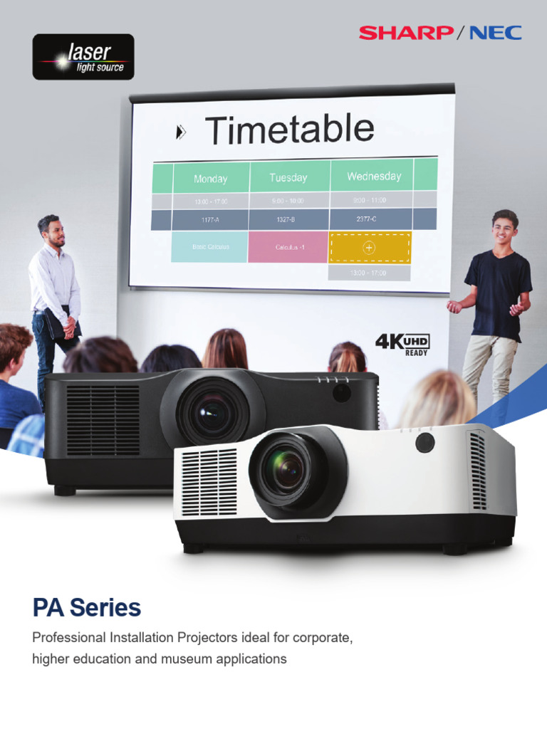 Pa1004ul Pa804ul-Brochure | PDF | Zoom Lens | Hdmi